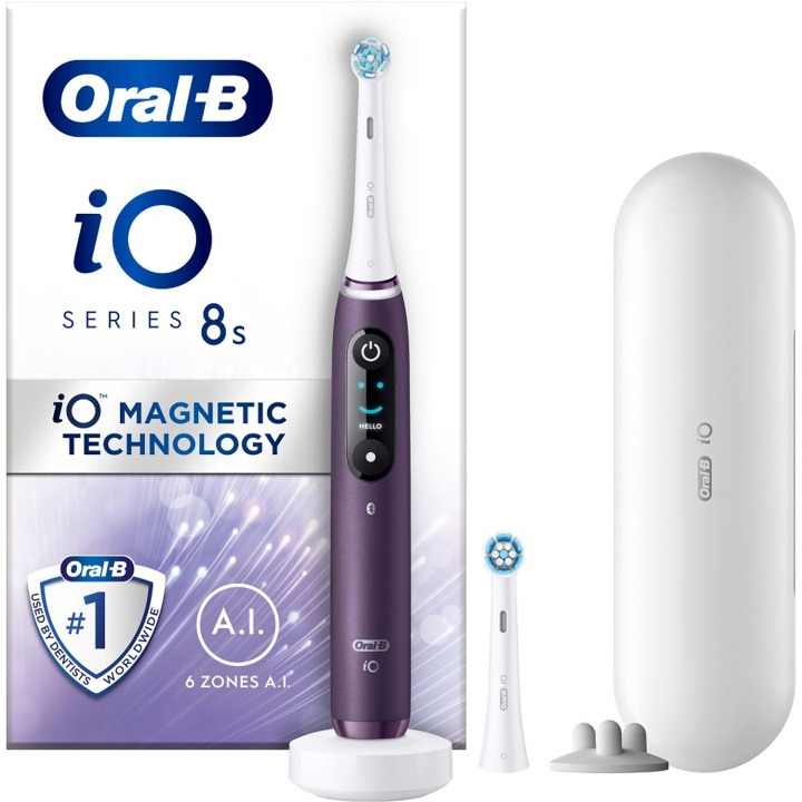 Oral B Eltandborste iO8 Violet i gruppen SKØNHED & HELSE / Oral pleje / Elektriske tandbørster hos TP E-commerce Nordic AB (D16538)