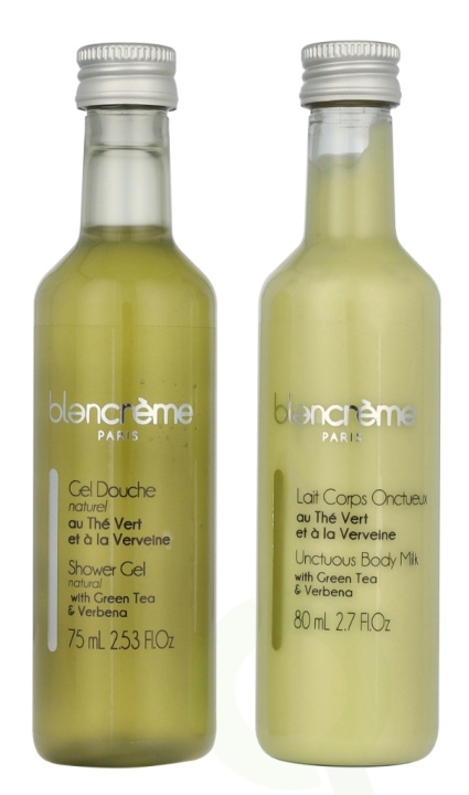 Blancreme Shower Gel + Creamy Body Milk Duo 160 ml 2x80ml - Green Tea & Verbena i gruppen SKØNHED & HELSE / Hudpleje / Kropspleje / Bad & brusecreme hos TP E-commerce Nordic AB (D16561)