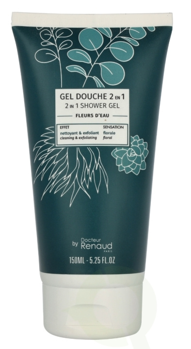 Dr. Renaud 2-In-1 Exfoliating Shower Gel 150 ml Water Flowers i gruppen SKØNHED & HELSE / Hudpleje / Kropspleje / Bad & brusecreme hos TP E-commerce Nordic AB (D16608)