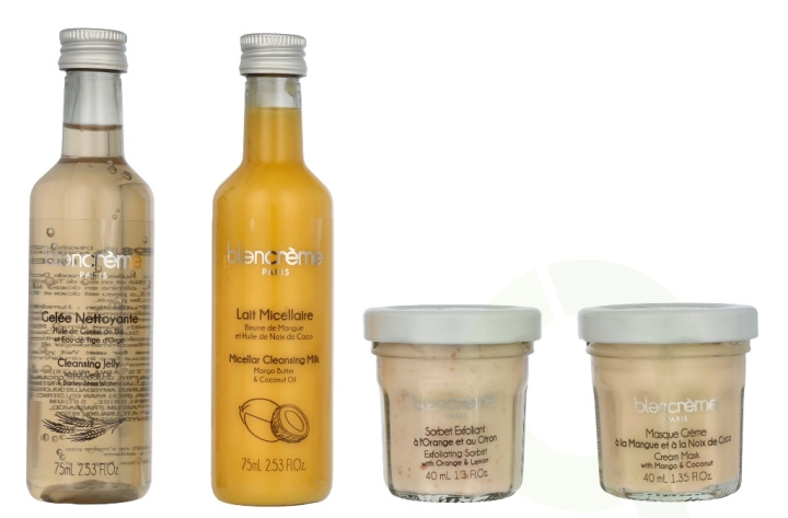 Blancreme Hydration Routine Set 230 ml Micellar Cleansing Milk 75ml/Cleansing Jelly 75ml/Cream Mask 40ml/Exfoliating Sorbet 40ml i gruppen SKØNHED & HELSE / Gaveæske / Gaveæske til hende hos TP E-commerce Nordic AB (D16663)