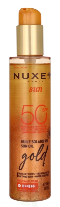 Nuxe Sun High Protection Gold Sun Oil SPF50 150 ml i gruppen SKØNHED & HELSE / Hudpleje / Tanning / Solbeskyttelse hos TP E-commerce Nordic AB (D16739)