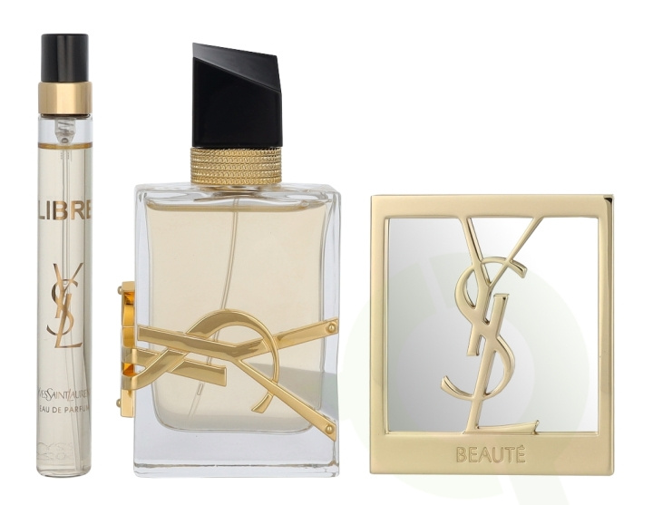 Yves Saint Laurent YSL Libre Giftset 60 ml Edp Spray 50ml/Edp Spray 10ml/Mirror i gruppen SKØNHED & HELSE / Gaveæske / Gaveæske til hende hos TP E-commerce Nordic AB (D16764)
