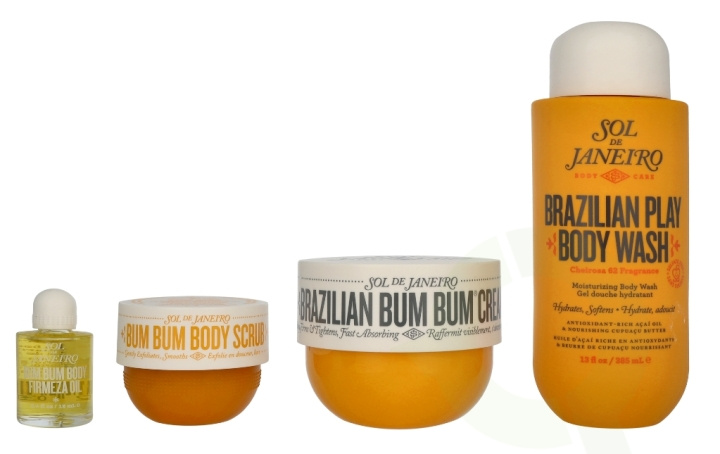 Sol De Janeiro Rio Shower Ritual Giftset 712 ml Body Cream 240ml/Body Scrub 75g/Shower Gel 385ml/Body Oil 12ml i gruppen SKØNHED & HELSE / Gaveæske / Gaveæske til hende hos TP E-commerce Nordic AB (D16770)