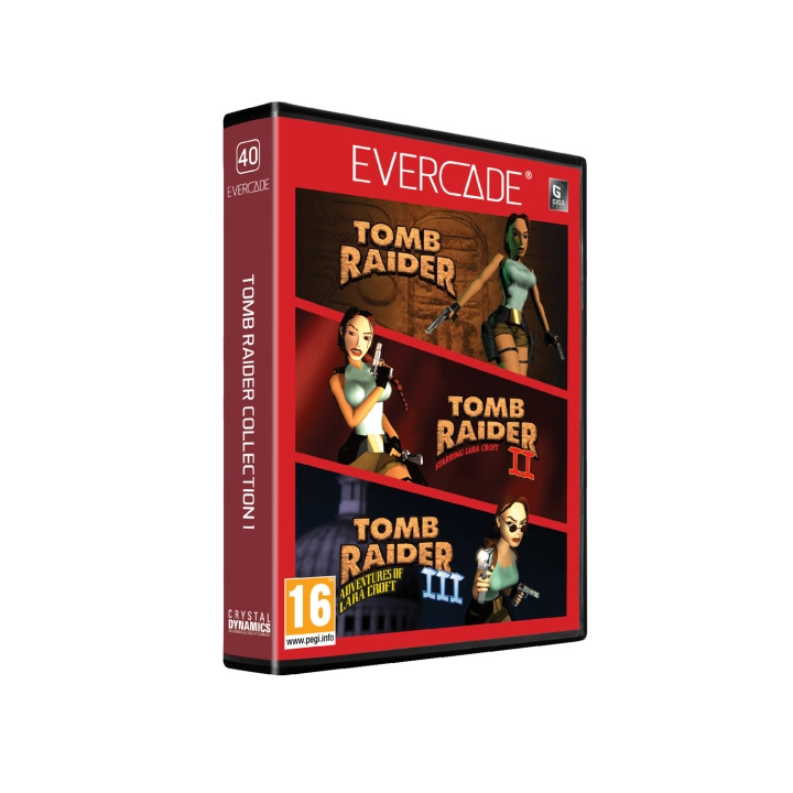 Blaze Evercade Tomb Raider Giga Cart Col 1 i gruppen HJEMMEELEKTRONIK / Spilkonsoller og tilbehør / Øvrige spil hos TP E-commerce Nordic AB (D16860)