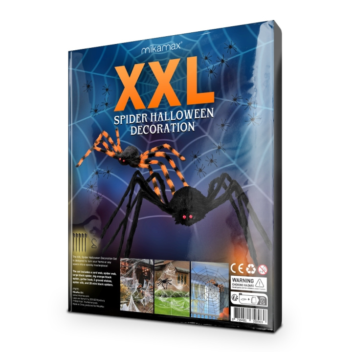 MikaMax XXL edderkop halloween-dekoration i gruppen SPORT, FRITID & HOBBY / Sjove gadgets / Sjove gadgets hos TP E-commerce Nordic AB (D16887)