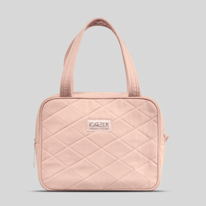 Karen Toilettaske med hank - Nude quilt i gruppen HJEM, HUS & HAVE / Badværelse / Toilettasker hos TP E-commerce Nordic AB (D16906)