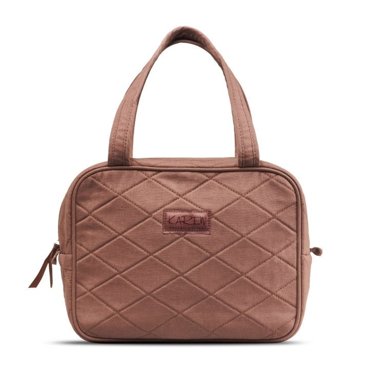Karen Toilettaske med hank - Mocca quilt i gruppen HJEM, HUS & HAVE / Badværelse / Toilettasker hos TP E-commerce Nordic AB (D16930)