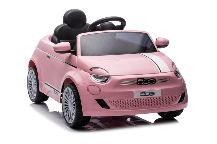 Azeno Elbil - Fiat 500e 12V - Pink (6951305) i gruppen LEGETØJ, BØRN & BABY / Legetøj / Gåbiler hos TP E-commerce Nordic AB (D16960)