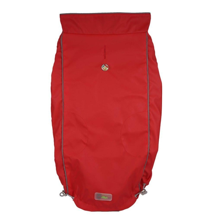 Canada Pooch Go Fresh Pet - Vendbar regnjakke Scarlet Red L 46cm i gruppen HJEM, HUS & HAVE / Tilbehør til dyr / Hund hos TP E-commerce Nordic AB (D16964)