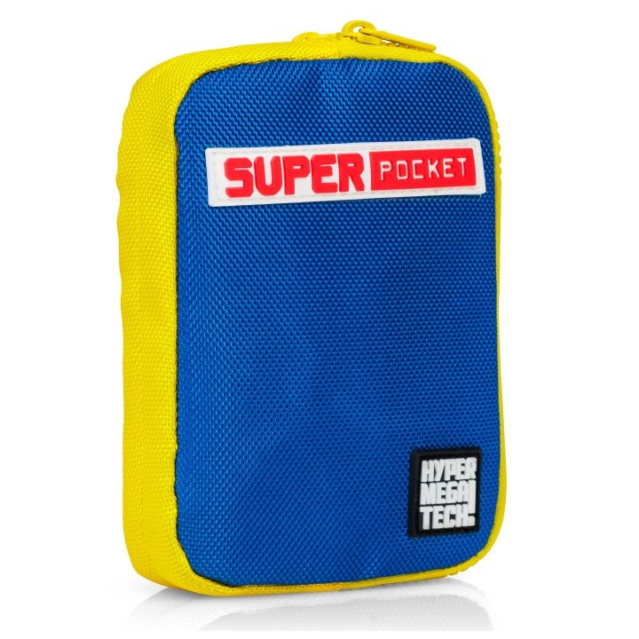 Blaze Evercade Hmt Super Pocket stofetui - blå/gul i gruppen HJEMMEELEKTRONIK / Spilkonsoller og tilbehør / Øvrige spil hos TP E-commerce Nordic AB (D16971)