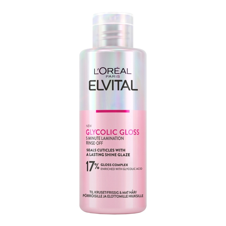 L\'Oreal Paris Elvital Glycolic Gloss skyllebehandling til normalt hår - 200 ml i gruppen SKØNHED & HELSE / Hår og styling / Hårpleje hos TP E-commerce Nordic AB (D16994)