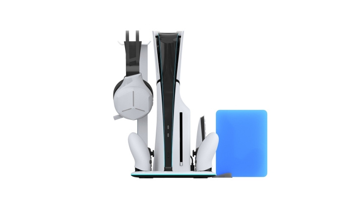 iMP TECH DLX LED Multi Function Charger Tower PS5 SLIM / PS5 i gruppen HJEMMEELEKTRONIK / Spilkonsoller og tilbehør / Sony PlayStation 5 hos TP E-commerce Nordic AB (D17016)