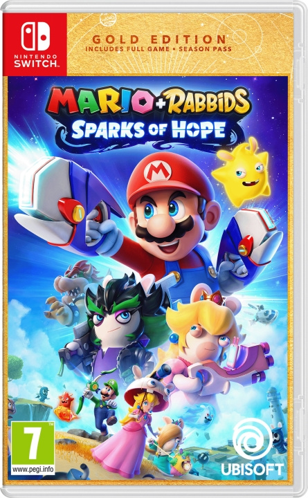 Mario + Rabbids: Sparks of Hope (Gold Edition) (Switch) i gruppen HJEMMEELEKTRONIK / Spilkonsoller og tilbehør / Nintendo Switch / Spil hos TP E-commerce Nordic AB (D17157)