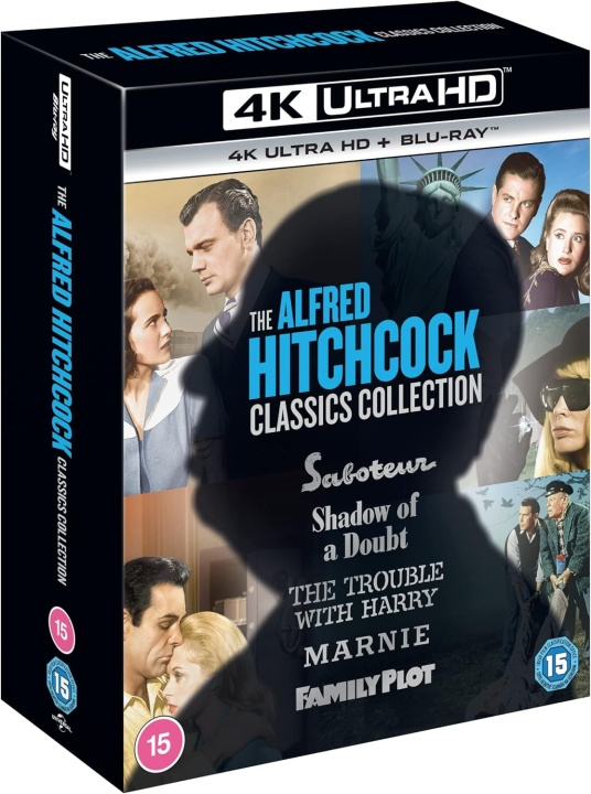 Alfred Hitchcock Classics Collection 2 (5 Films) 4K Ultra HD + Blu-Ray i gruppen HJEMMEELEKTRONIK / Lyd & billede / Tv og tilbehør / Film / Blu-ray hos TP E-commerce Nordic AB (D17265)