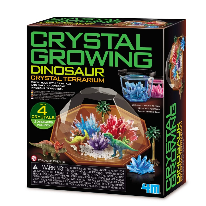 4M Krystaldyrkning / Dinosaur Crystal Terrarium (EU) - (4M-03926) i gruppen LEGETØJ, BØRN & BABY / Legetøj / Eksperiment og gør det selv hos TP E-commerce Nordic AB (D17274)