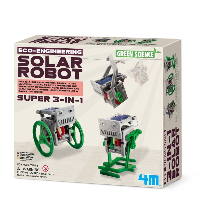 4M Eco-Engineering 3-i-1 mini-solrobot - (4M-3377) i gruppen LEGETØJ, BØRN & BABY / Legetøj / Eksperiment og gør det selv hos TP E-commerce Nordic AB (D17277)