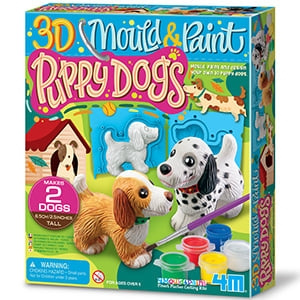 4M Form og mal, 3D hundehvalpe - (4M-04784) i gruppen LEGETØJ, BØRN & BABY / Legetøj / Hobbyartikler hos TP E-commerce Nordic AB (D17278)