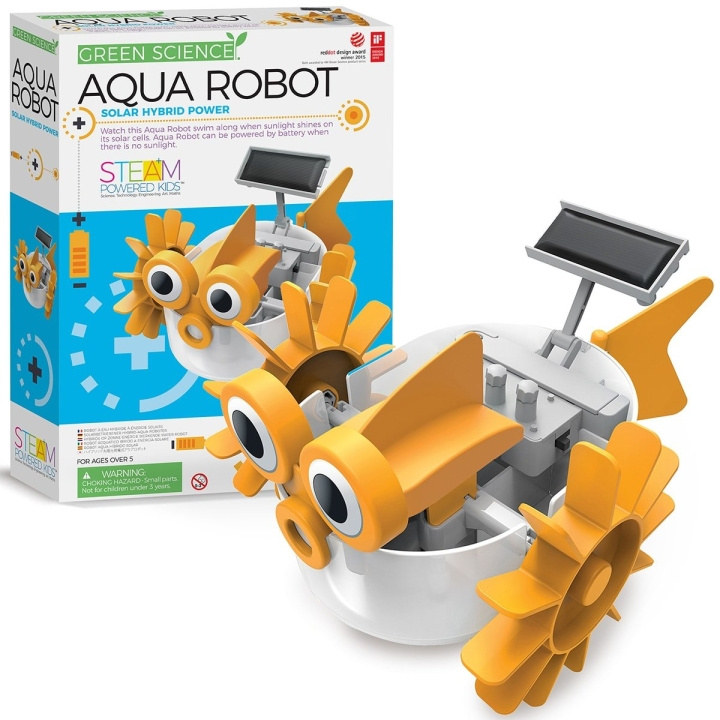 4M Green Science / Hybrid Solar Power - Aqua Robot (4M-03415) i gruppen LEGETØJ, BØRN & BABY / Legetøj / Eksperiment og gør det selv hos TP E-commerce Nordic AB (D17280)