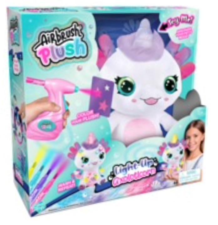 Airbrush Plush Axolotlcorn - (11048) i gruppen LEGETØJ, BØRN & BABY / Babyleg (0-3 år) / Tøjdyr hos TP E-commerce Nordic AB (D17308)
