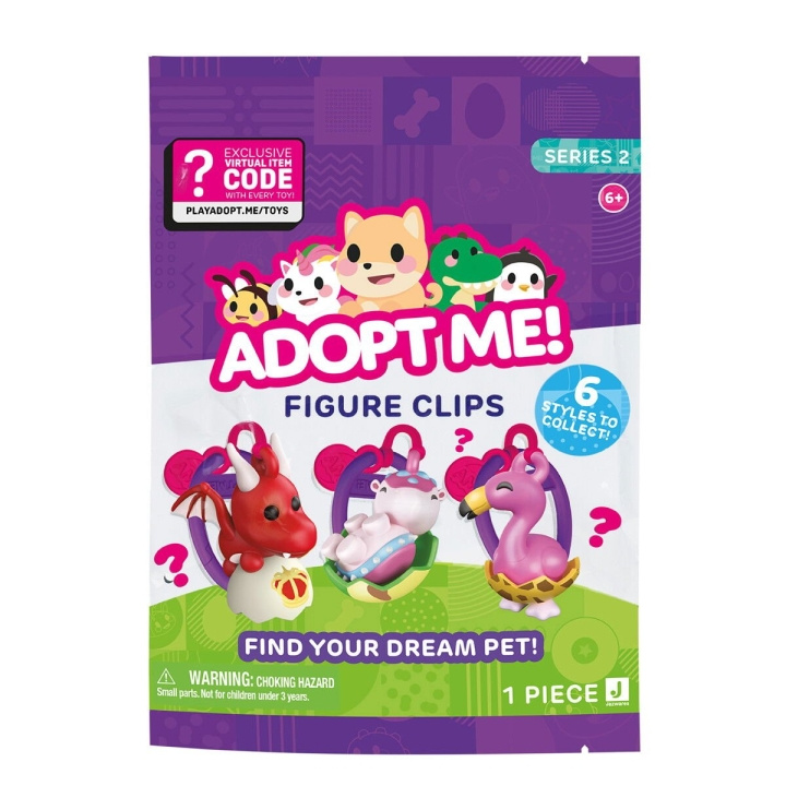 Adopt Me Clip On-figur 7,5 CM Asst. - (243-0367) i gruppen LEGETØJ, BØRN & BABY / Babyleg (0-3 år) / Tøjdyr hos TP E-commerce Nordic AB (D17310)