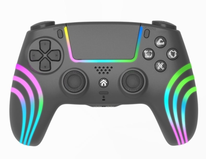 Deep Explorer Trådløs controller sort PS4 / PS3 / PC i gruppen HJEMMEELEKTRONIK / Spilkonsoller og tilbehør / Sony PlayStation 4 hos TP E-commerce Nordic AB (D17380)