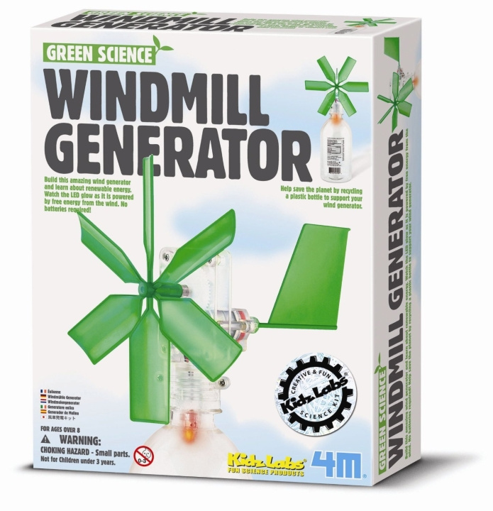 4M Grøn videnskab - Vindmøllegenerator (03267) i gruppen LEGETØJ, BØRN & BABY / Legetøj / Eksperiment og gør det selv hos TP E-commerce Nordic AB (D17381)
