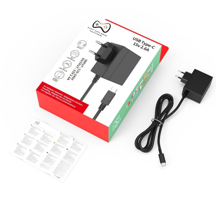 Deep Explorer Ac Power Usb-oplader i gruppen HJEMMEELEKTRONIK / Spilkonsoller og tilbehør / Nintendo Switch / Tilbehør hos TP E-commerce Nordic AB (D17393)