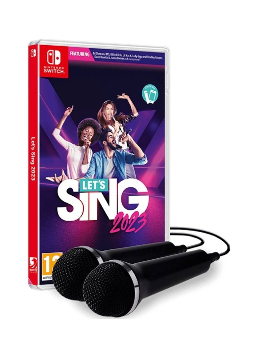 Let\'s Sing 2023 (Double Mic Bundle) (SPA/Multi in Game) (Switch) i gruppen HJEMMEELEKTRONIK / Spilkonsoller og tilbehør / Nintendo Switch / Spil hos TP E-commerce Nordic AB (D17452)