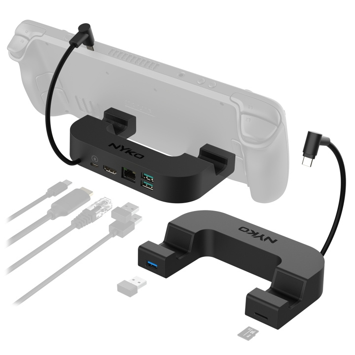 Nyko Steam Deck Power Dock 7-i-1 Usb-C-dockingstation i gruppen SMARTPHONES & TABLETS / Opladere og kabler / Docking stationer hos TP E-commerce Nordic AB (D17497)