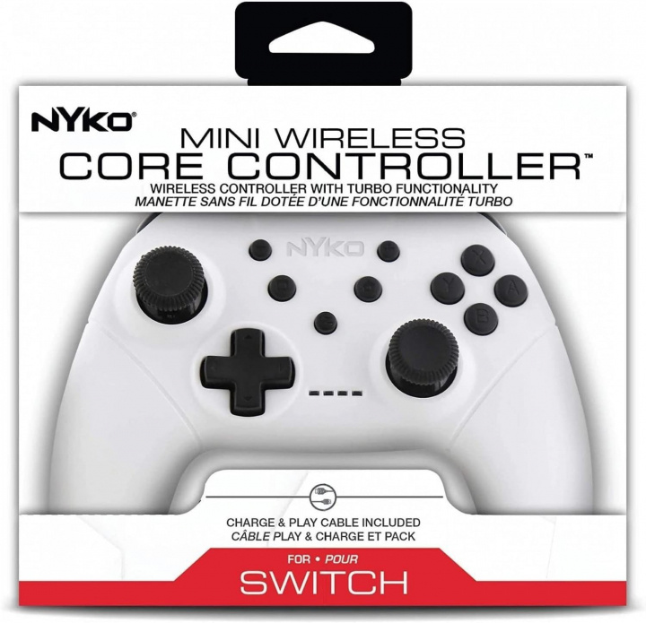Nyko Mini Wireless Core Controller - hvid til Switch i gruppen HJEMMEELEKTRONIK / Spilkonsoller og tilbehør / Nintendo Switch / Tilbehør hos TP E-commerce Nordic AB (D17500)