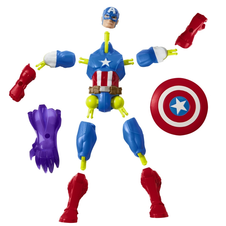 AVENGERS Marvel Captain America Mix Mashers Actionfigur (F9267) i gruppen LEGETØJ, BØRN & BABY / Legetøj / Docks og tilbehør hos TP E-commerce Nordic AB (D17558)