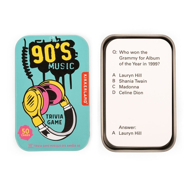 Kikkerland 90\'ernes musik-trivia - (GG265) i gruppen LEGETØJ, BØRN & BABY / Spil / Brætspil hos TP E-commerce Nordic AB (D17594)