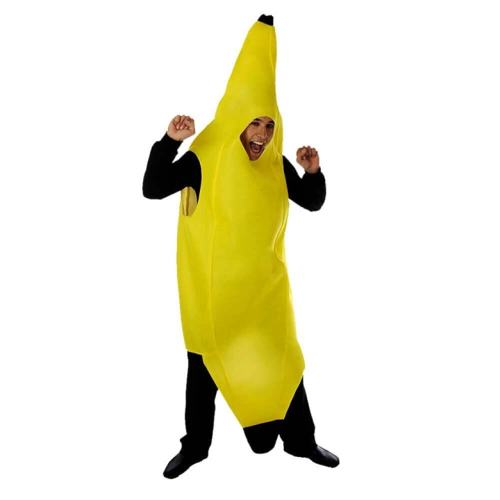 MikaMax Banan kostume - voksen (03939) i gruppen LEGETØJ, BØRN & BABY / Legetøj / Udklædning hos TP E-commerce Nordic AB (D17619)