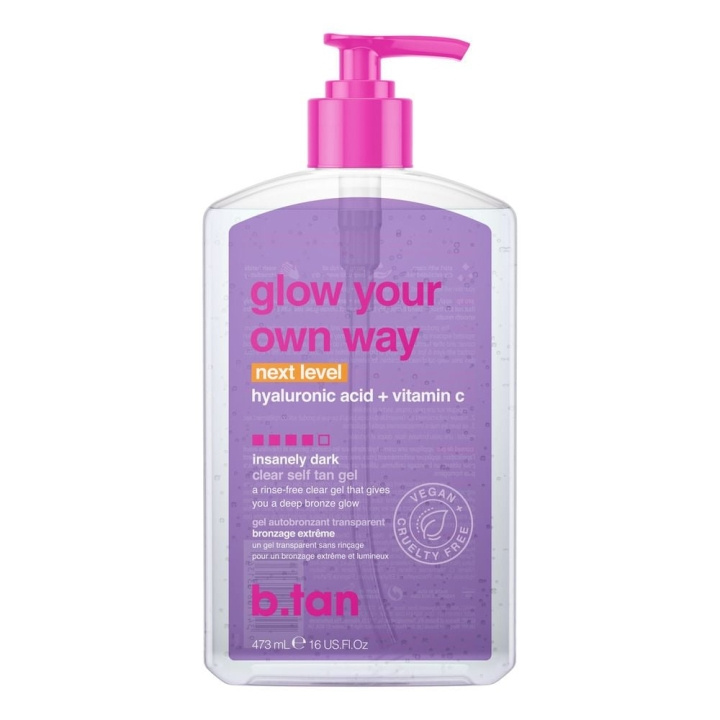 b.tan Glow Your Own Way NEXT LEVEL Tan Gel 473 ml i gruppen SKØNHED & HELSE / Hudpleje / Tanning / Brun uden sol hos TP E-commerce Nordic AB (D17624)