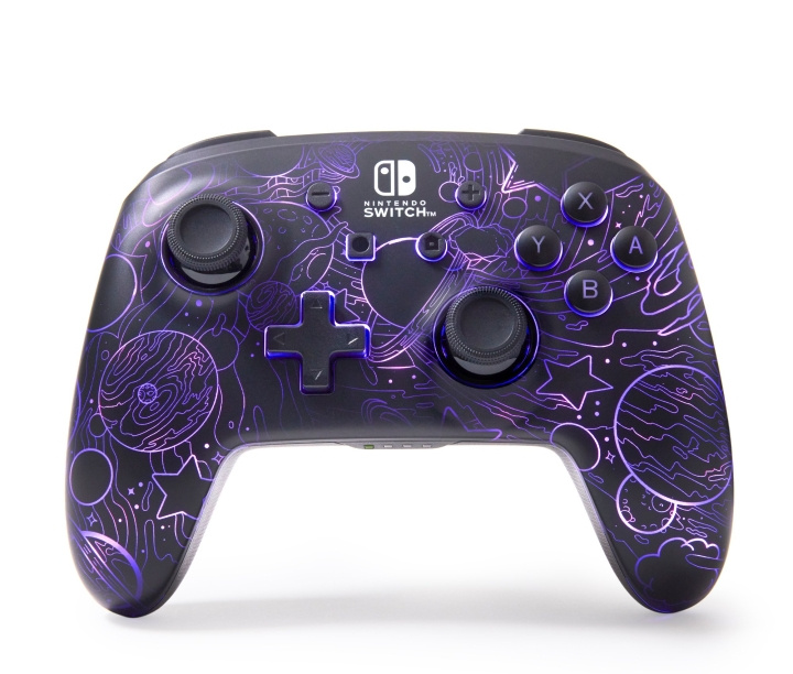 PowerA Forbedret trådløs controller med Lumectra - Galactic Vortex (Nintendo Switch) i gruppen HJEMMEELEKTRONIK / Spilkonsoller og tilbehør / Nintendo Switch / Tilbehør hos TP E-commerce Nordic AB (D17677)