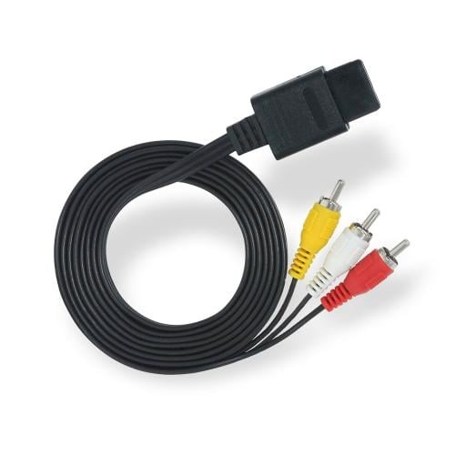 Trade Invaders GC/N64/SNES AV-kabel (i F&G-pose + label) i gruppen HJEMMEELEKTRONIK / Spilkonsoller og tilbehør / Nintendo 64 hos TP E-commerce Nordic AB (D17695)