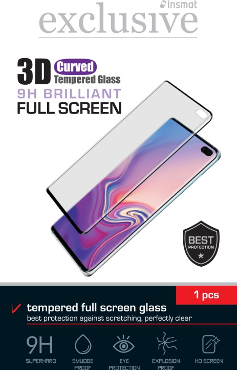 Insmat Panserglas til fuld skærm, OnePlus 10 Pro, sort i gruppen SMARTPHONES & TABLETS / Mobil Beskyttelse / OnePlus hos TP E-commerce Nordic AB (D17942)