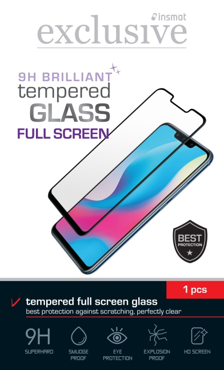 Insmat Panserglas til fuld skærm, OnePlus Nord CE 3 Lite, sort i gruppen SMARTPHONES & TABLETS / Mobil Beskyttelse / OnePlus hos TP E-commerce Nordic AB (D18012)