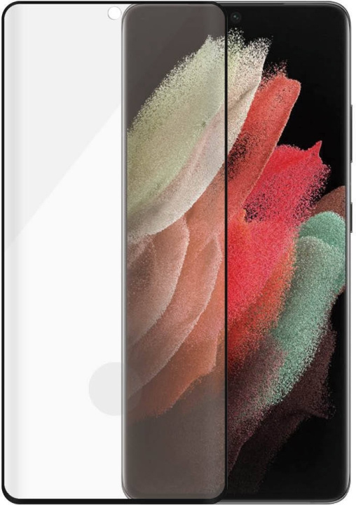 PanzerGlass Case Friendly Fingerprint Armoured Glass, Galaxy S21 Ultra, sort i gruppen SMARTPHONES & TABLETS / Mobil Beskyttelse / Samsung hos TP E-commerce Nordic AB (D18050)