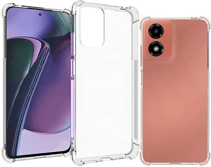 Insmat Impact-etui, Motorola G04, gennemsigtig i gruppen SMARTPHONES & TABLETS / Mobil Beskyttelse / Motorola hos TP E-commerce Nordic AB (D18055)