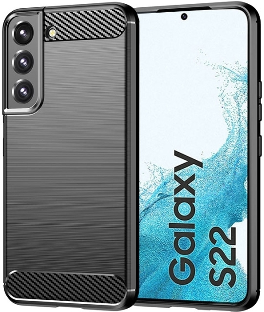Insmat C&S Style bagcover, Samsung Galaxy S22, sort i gruppen SMARTPHONES & TABLETS / Mobil Beskyttelse / Samsung hos TP E-commerce Nordic AB (D18089)