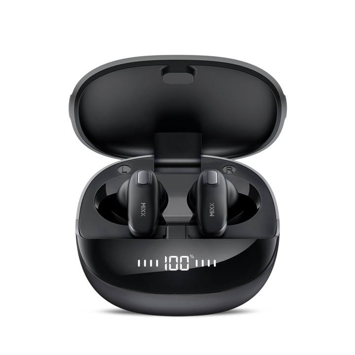 MIXX Høretelefoner Mini Charge 2 In-Ear Tws Qi Sort i gruppen HJEMMEELEKTRONIK / Lyd & billede / Hovedtelefoner & Tilbehør / Hovedtelefoner hos TP E-commerce Nordic AB (D18131)