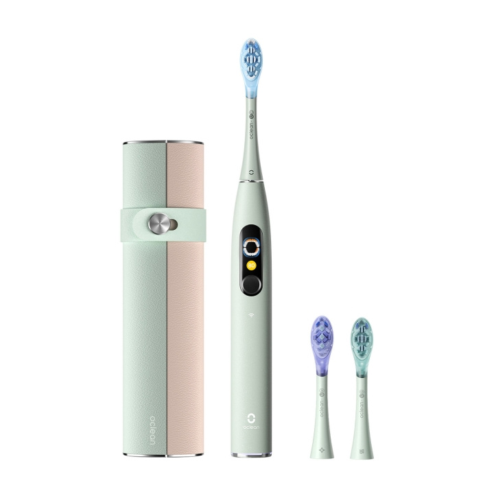 Oclean Elektrisk Tandbørste X Ultra 20 Set Grøn i gruppen SKØNHED & HELSE / Oral pleje / Elektriske tandbørster hos TP E-commerce Nordic AB (D18134)