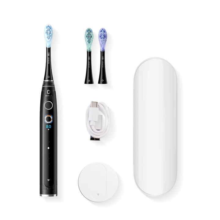 Oclean Elektrisk Tandbørste X Pro 20 Set Sort i gruppen SKØNHED & HELSE / Oral pleje / Elektriske tandbørster hos TP E-commerce Nordic AB (D18140)