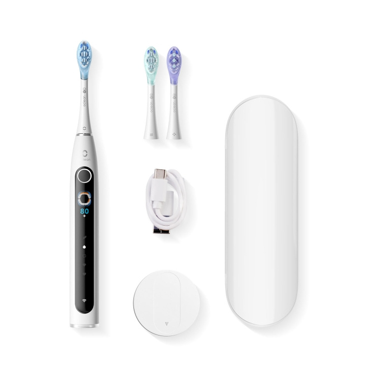 Oclean Elektrisk Tandbørste X Pro 20 Set Hvid i gruppen SKØNHED & HELSE / Oral pleje / Elektriske tandbørster hos TP E-commerce Nordic AB (D18141)