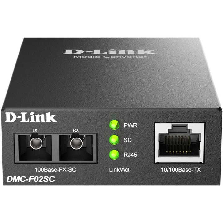 D-Link DMC-F02SC 10/100BaseTX to 100BaseFX SC Multi-mode Media Converter 2 km i gruppen COMPUTERTILBEHØR / Netværk / Mediekonvertere hos TP E-commerce Nordic AB (D18169)