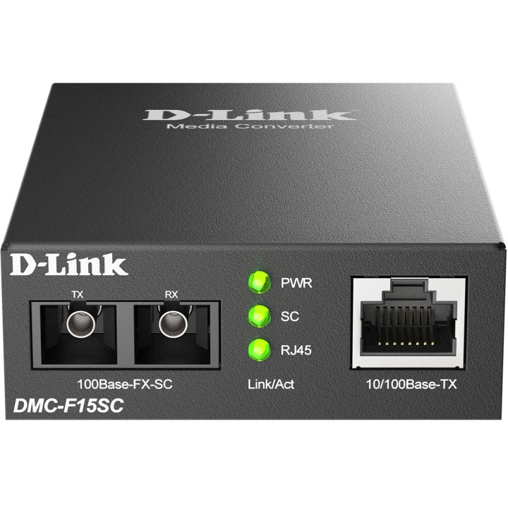 D-Link DMC-F15SC 10/100BaseTX to 100BaseFX SC Single-mode Media Converter 15km i gruppen COMPUTERTILBEHØR / Netværk / Mediekonvertere hos TP E-commerce Nordic AB (D18170)