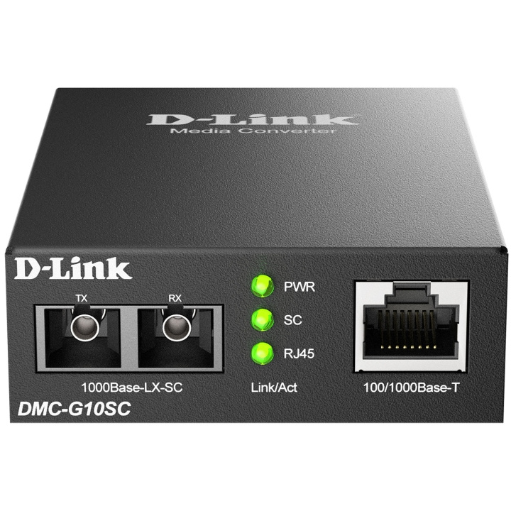 D-Link DMC-G10SC 100/1000BaseT to 1000BaseLX SC Single-mode Media Converter 10 km i gruppen COMPUTERTILBEHØR / Netværk / Mediekonvertere hos TP E-commerce Nordic AB (D18173)