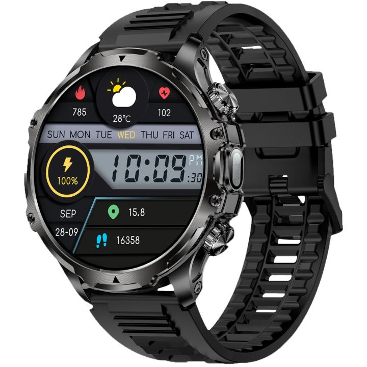 KSIX Smartklocka Venture - Svart i gruppen SPORT, FRITID & HOBBY / Smartwatch & Aktivitetsmåler / Smartwatches hos TP E-commerce Nordic AB (D18178)