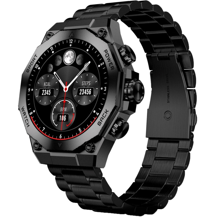 KSIX Smartklocka Titanium - Svart i gruppen SPORT, FRITID & HOBBY / Smartwatch & Aktivitetsmåler / Smartwatches hos TP E-commerce Nordic AB (D18179)